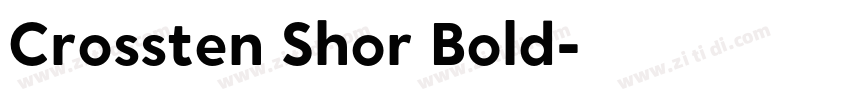 Crossten Shor Bold字体转换 Crossten Shor Bold字体转换